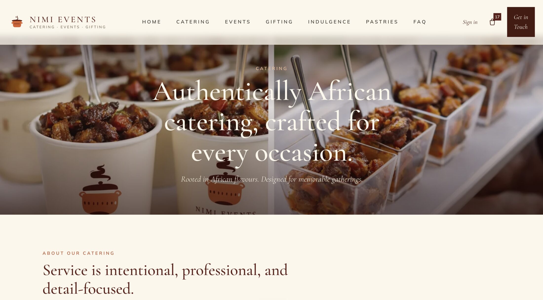 Nimi Events — screenshot