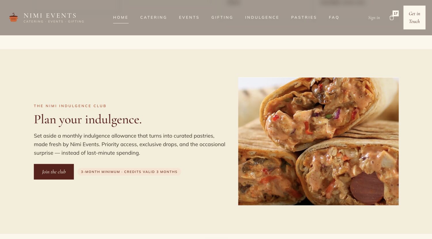 Nimi Events — detail 2